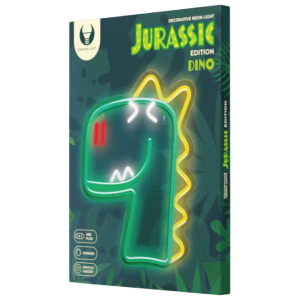 Светодиодная лампа Forever Light Neon PLEXI JURASSIC BABY DINO Зеленый От сети photo 4