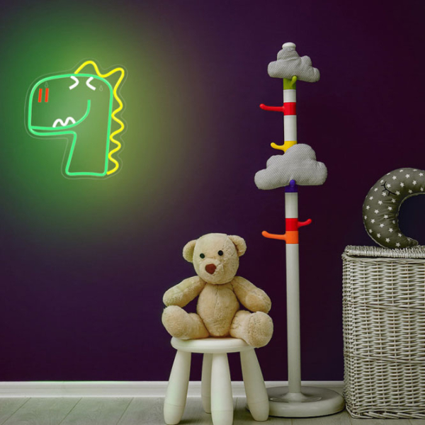 Светодиодная лампа Forever Light Neon PLEXI JURASSIC BABY DINO Зеленый От сети photo 6