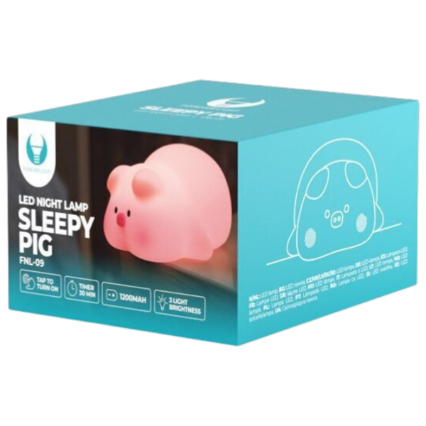 Ночник Forever Light FNL-09 SLEEPY PIG Розовый Аккумулятор photo 5