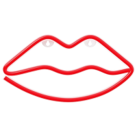 Lampă LED Forever Light FLNE08 LIPS Red Rețea