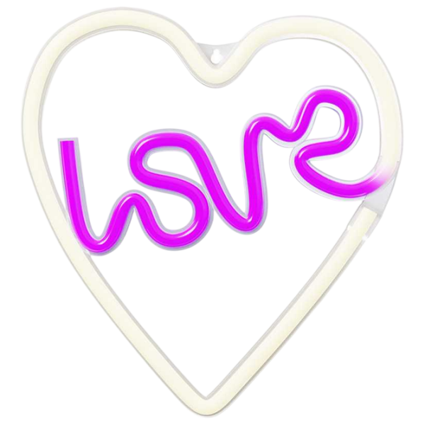Светодиодная лампа Neolia NNE02 LOVE HEART Пурпурный От сети photo 1
