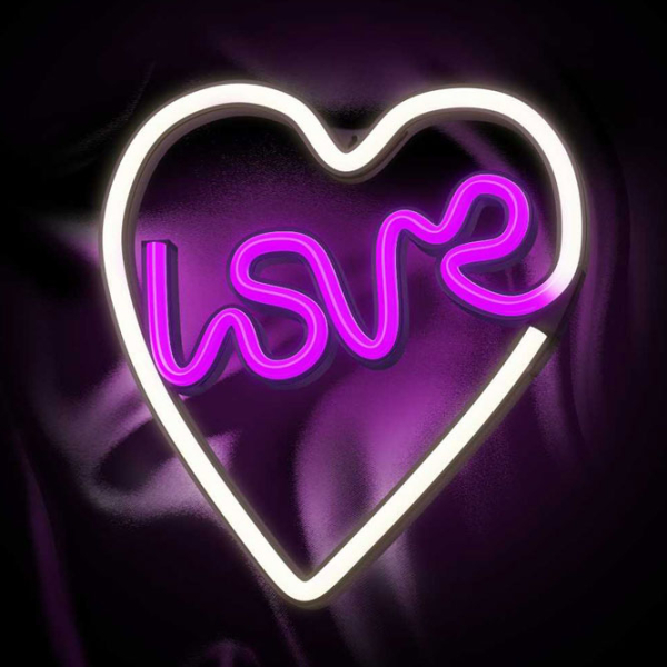 Светодиодная лампа Neolia NNE02 LOVE HEART Пурпурный От сети photo 4