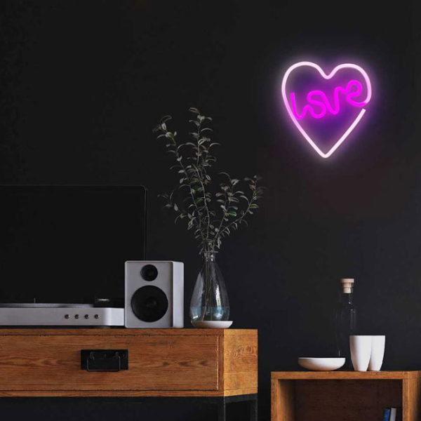 Светодиодная лампа Neolia NNE02 LOVE HEART Пурпурный От сети photo 6