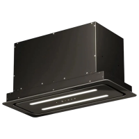 Hotă Backer Vitus 60 Touch BL Black 60 cm, Recirculare, 1100 m³/h