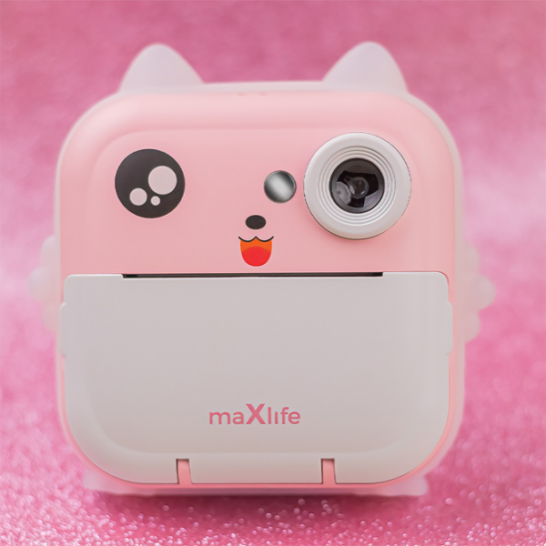 Cameră foto Maxlife Instant Cat MXPC-100 Pink Pentru fetițe, 3+ photo 2
