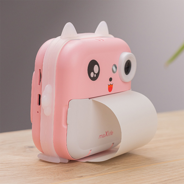 Cameră foto Maxlife Instant Cat MXPC-100 Pink Pentru fetițe, 3+ photo 3