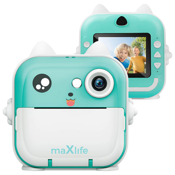 Фотоаппарат Maxlife Instant Cat MXPC-100 Синий Для девочек, 3+ photo 1