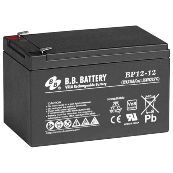 Acumulator pentru UPS B.B. BP12-12 12 Ah Black  photo 1
