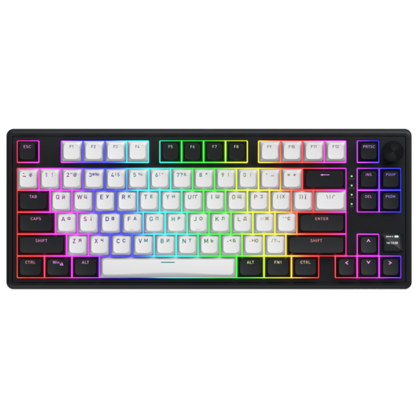 Tastatură Hator Skyfall 80 MAG ULTIMA 8K White Gaming, Fără fir photo 1