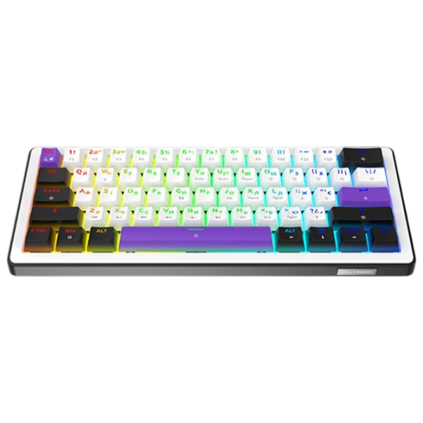 Tastatură Hator Hellyberry HK60 White Gaming, Cu fir photo 2