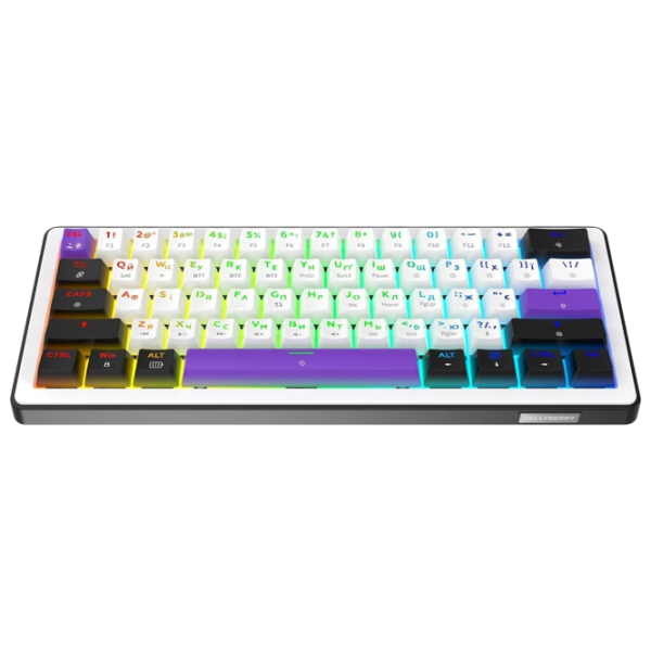 Tastatură Hator Wireless Hellyberry HK60 White Gaming, Fără fir photo 2