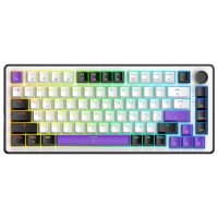Tastatură Hator Hellyberry HK75 White Gaming, Cu fir