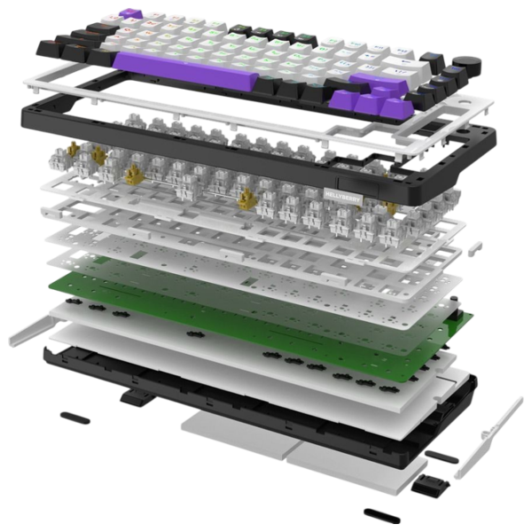 Tastatură Hator Hellyberry HK75 White Gaming, Cu fir photo 8