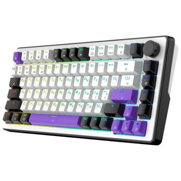 Tastatură Hator Wireless Hellyberry HK75 White Gaming, Fără fir photo 3