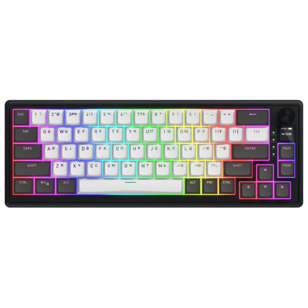 Tastatură Hator Wireless Skyfall 65 Pro Gray Gaming, Fără fir photo 1