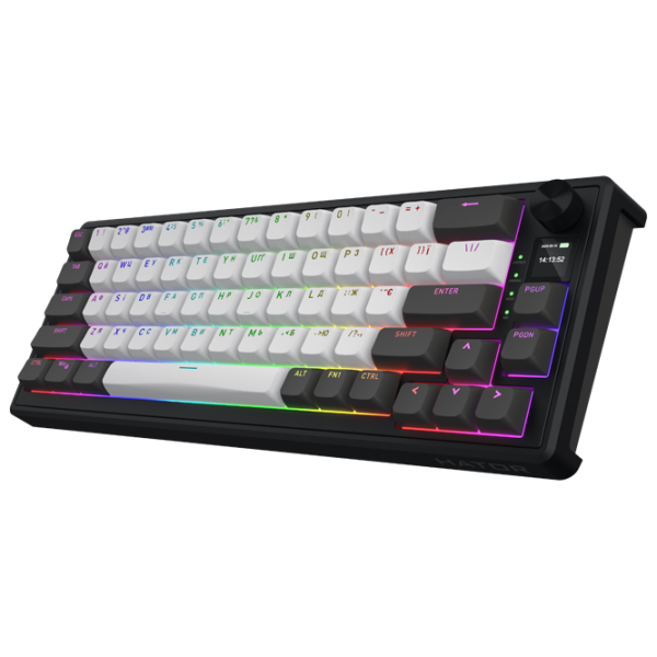 Tastatură Hator Wireless Skyfall 65 Pro Gray Gaming, Fără fir photo 6