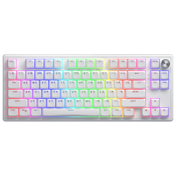 Tastatură Hator Skyfall 80 White Gaming, Cu fir photo 1