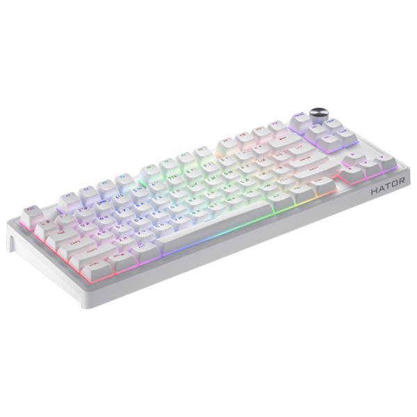 Tastatură Hator Skyfall 80 White Gaming, Cu fir photo 3