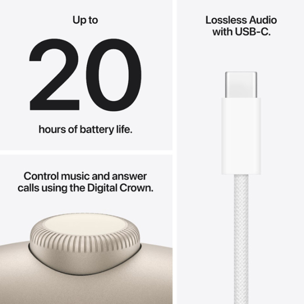 Наушники Apple AirPods Max 2 Starlight Беспроводные / Персональный / Полноразмерные photo 5
