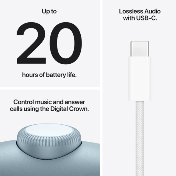 Наушники Apple AirPods Max 2 Синий Беспроводные / Персональный / Полноразмерные photo 5