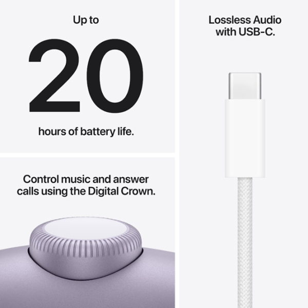 Наушники Apple AirPods Max 2 Пурпурный Беспроводные / Персональный / Полноразмерные photo 5