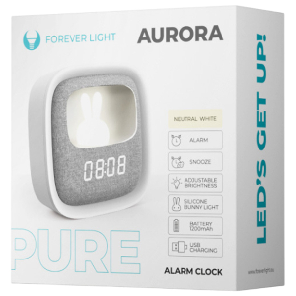 Deșteptător Forever Light PURE FNL-06 AURORA De masă | Digital photo 5