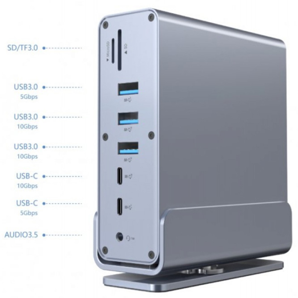 Adaptor Gembird A-CF-COMBO15-01 Gray USB Type-C photo 6