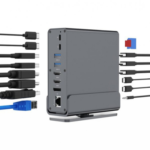 Adaptor Gembird A-CF-COMBO15-01 Gray USB Type-C photo 8