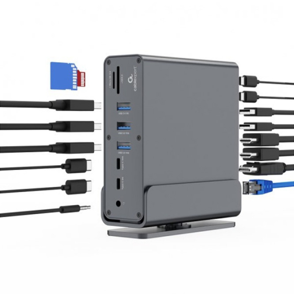Adaptor Gembird A-CF-COMBO15-01 Gray USB Type-C photo 9