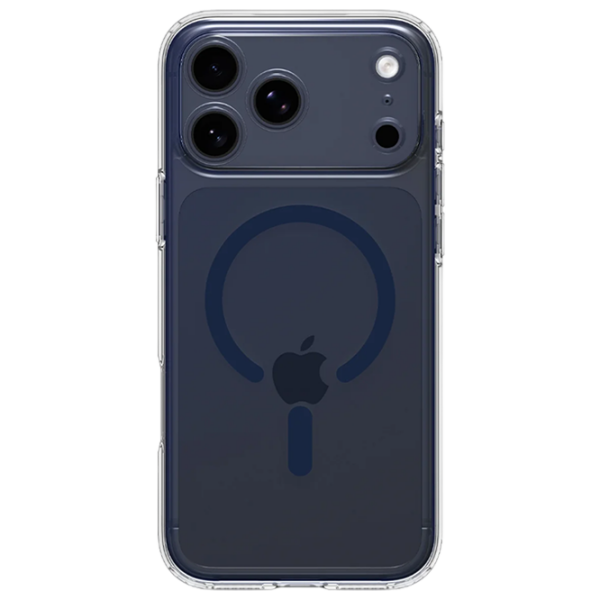 Чехол для смартфона Apple iPhone 17 Pro (Ultra Hybrid) Синий Прозрачный Spigen, ТПУ, MagSafe Back