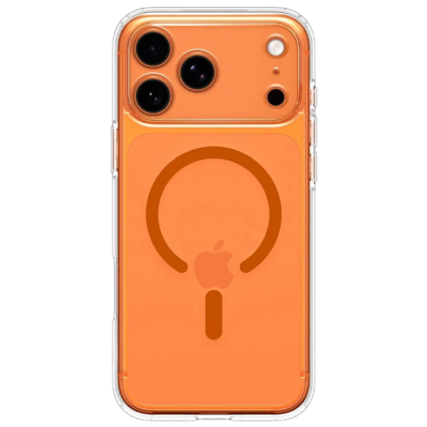 Чехол для смартфона Apple iPhone 17 Pro Max (Ultra Hybrid) Оранжевый Прозрачный Spigen, ПК, MagSafe Back
