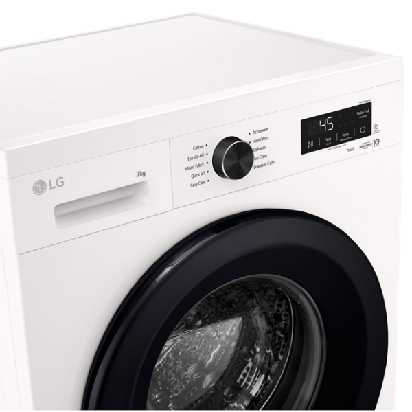Стиральная машина LG F2X10S7NWK Белый 7 кг, 1200 об/мин, A photo 3