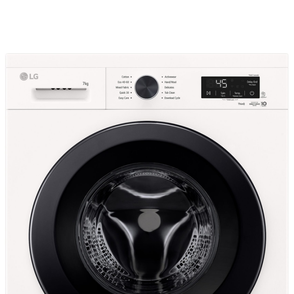 Стиральная машина LG F2X10S7NWK Белый 7 кг, 1200 об/мин, A photo 5