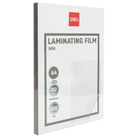 Folie pentru laminare DELI DLE3816 White A4, 