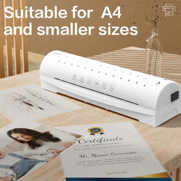 Laminator DELI DLET106 White A4, 25 cm/min photo 3