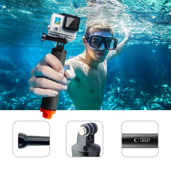 Селфи палка Tech-Protect Float Hand Grip Черный  / Черный photo 4