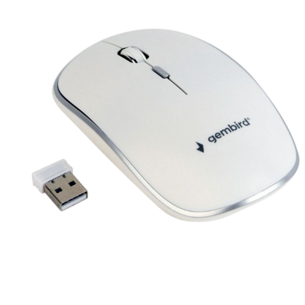 Mouse Gembird MUSW-4B-01 White Fără fir, 1200 dpi photo 4