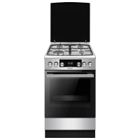 Плита Hansa FCMX58329 Нержавеющая сталь Тип плиты: Газовая, 65 л, Тип духовки: Электрическая