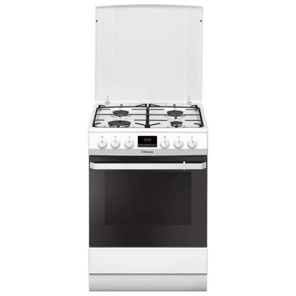 Плита Hansa FCMW68299 Белый Тип плиты: Газовая, 62 л, Тип духовки: Электрическая photo 1