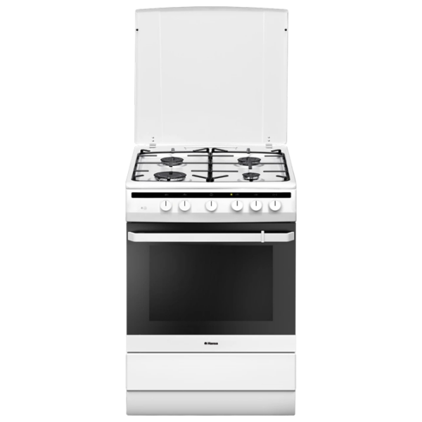 Aragaz Hansa FCMW63000 White Tipul plitei: Pe gaz, 68 l, Tipul cuptorului: Electric photo 1