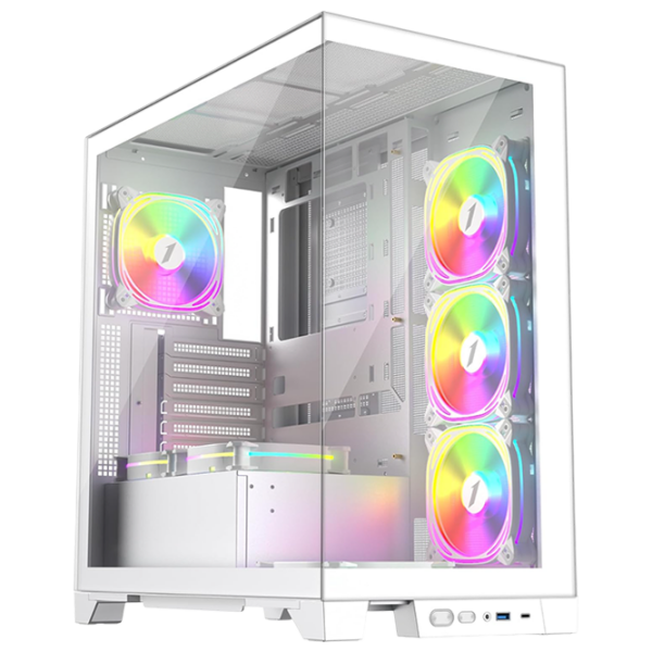 Carcasă 1STPLAYER Mi8 White micro ATX photo 1