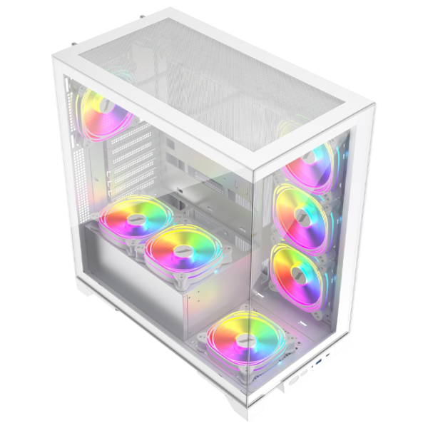 Carcasă 1STPLAYER Mi8 White micro ATX photo 2