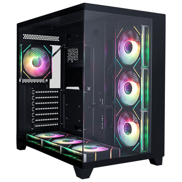 Корпус 1STPLAYER MV8-TP Черный micro ATX photo 1