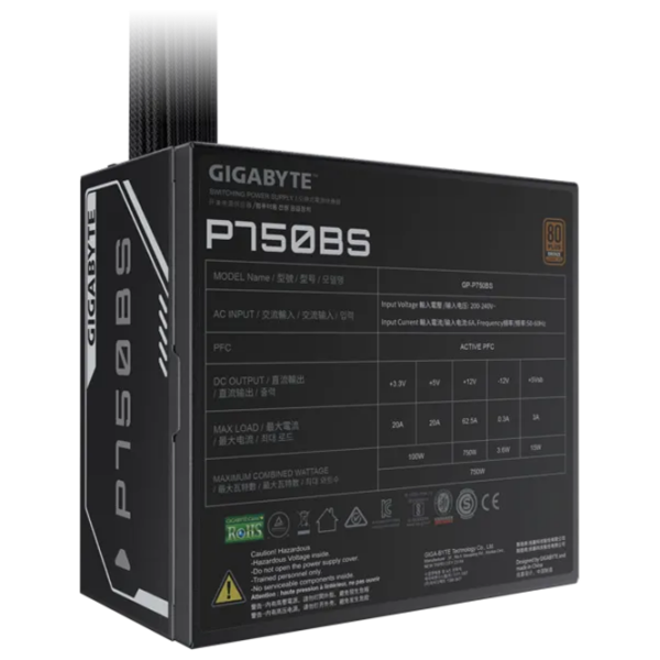 Блок питания Gigabyte GP-P750BS 750 Вт Черный  photo 2