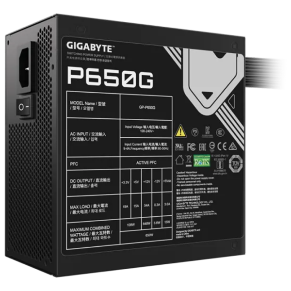 Блок питания Gigabyte GP-P650G PG5 650 Вт Черный  photo 5