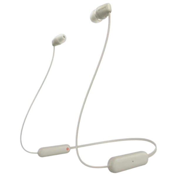 Наушники Sony WI-C100 Бежевый Беспроводные / Персональный / Вкладыши photo 1