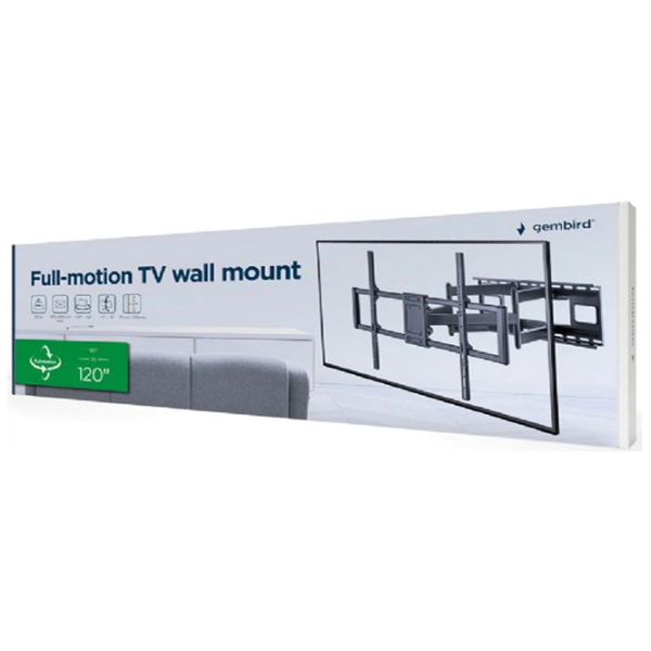 Suport TV Gembird WM-120ST-01 Black VESA 900 x 600 mm photo 7