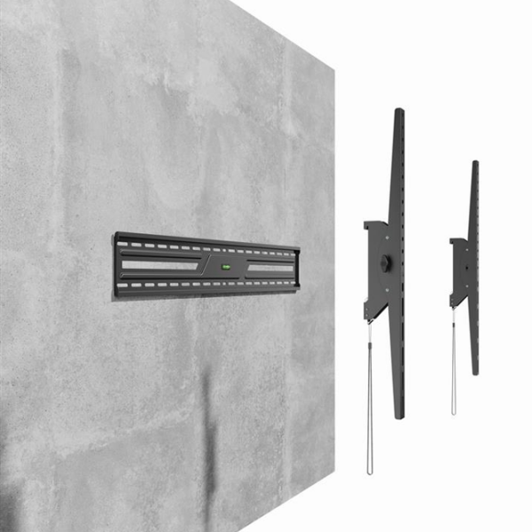 Suport TV Gembird WM-100T-01 Black VESA 900 x 600 mm photo 8