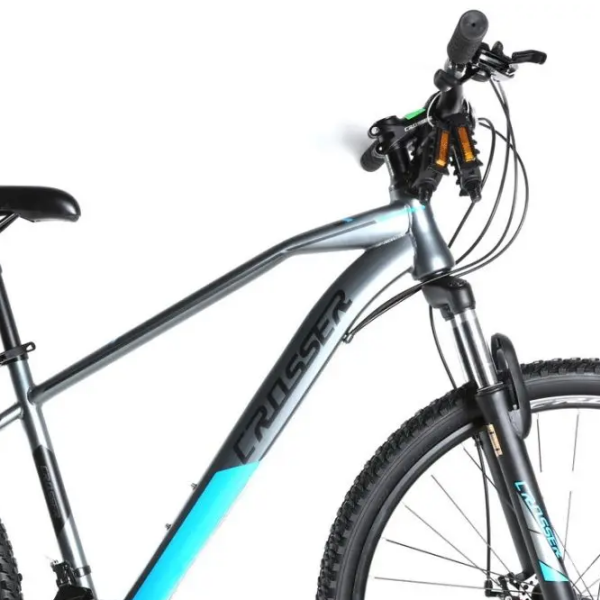 Bicicletă Crosser Gemini 29" 19" Gray Blue Oțel / Pentru adulți photo 3