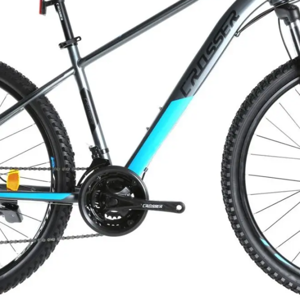 Bicicletă Crosser Gemini 29" 19" Gray Blue Oțel / Pentru adulți photo 5